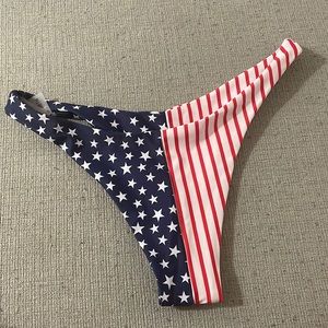 SHEIN American Flag Cheeky Bikini Bottoms